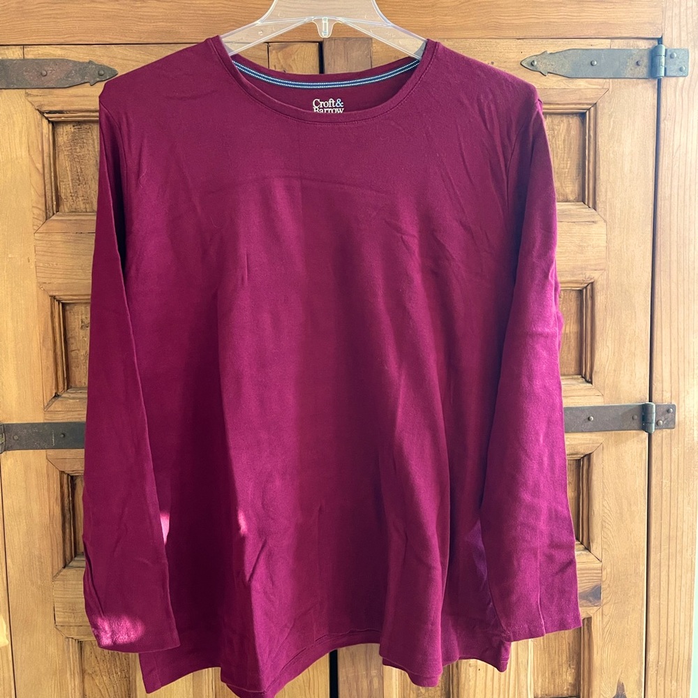 Long Sleeved Crew Neck Tee